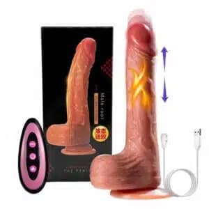 Dildo Vibrador Realista Térmico Sube Y Baja lisabeth