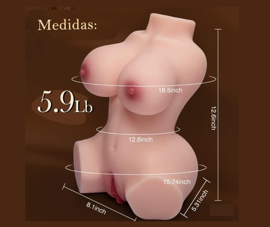 Torso Vagina Ano Masculino Muñeca - Imagen 3