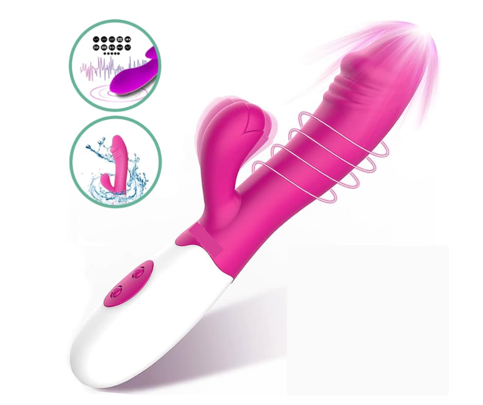 Vibrador doble funcion Punto G Clitoris pepa