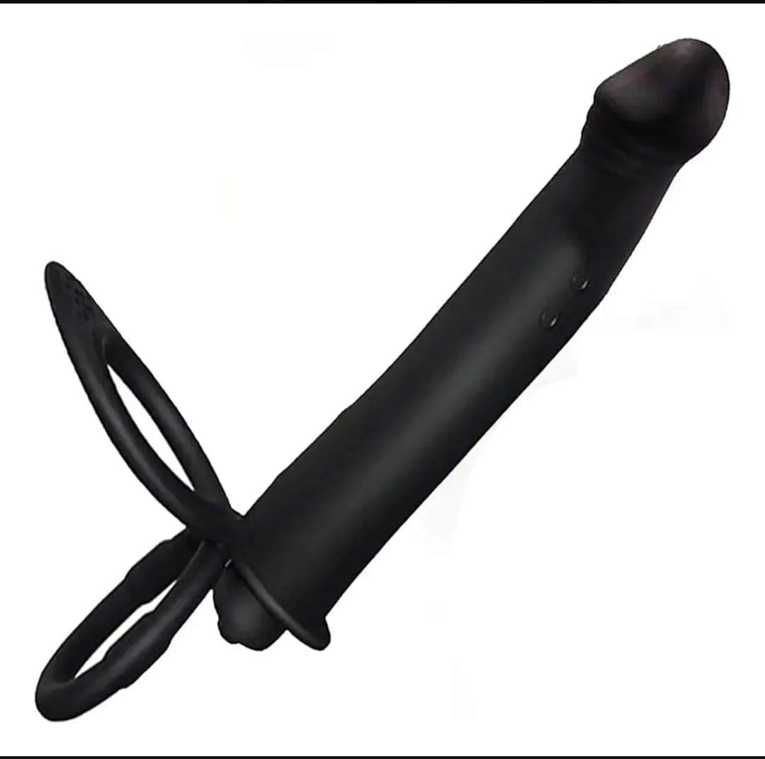 anillo pene doble penetración con vibracion - Imagen 2