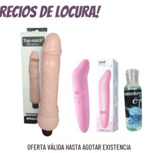 kit vibrador,dildo con chupa,lubricante