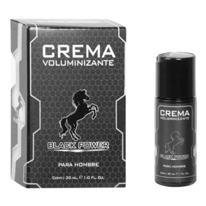 CREMA VOLUMINIZANTE - VASODILATADOR - ESTIMULADOR DE ERECCIÓN - BLACK POWER - MARCA SEN INTIMO - 30 ML
