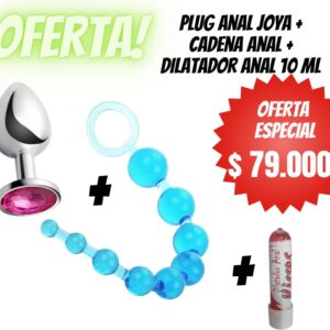 Oferta anal cadena anal plug anal lubricante dilatador 10 ML