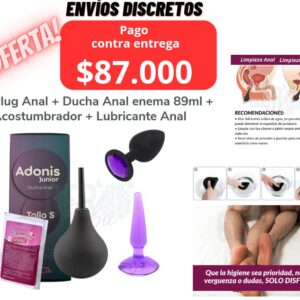 Oferta anal: ducha anal plug anal, iniciador anal, lubricante anal en sachet