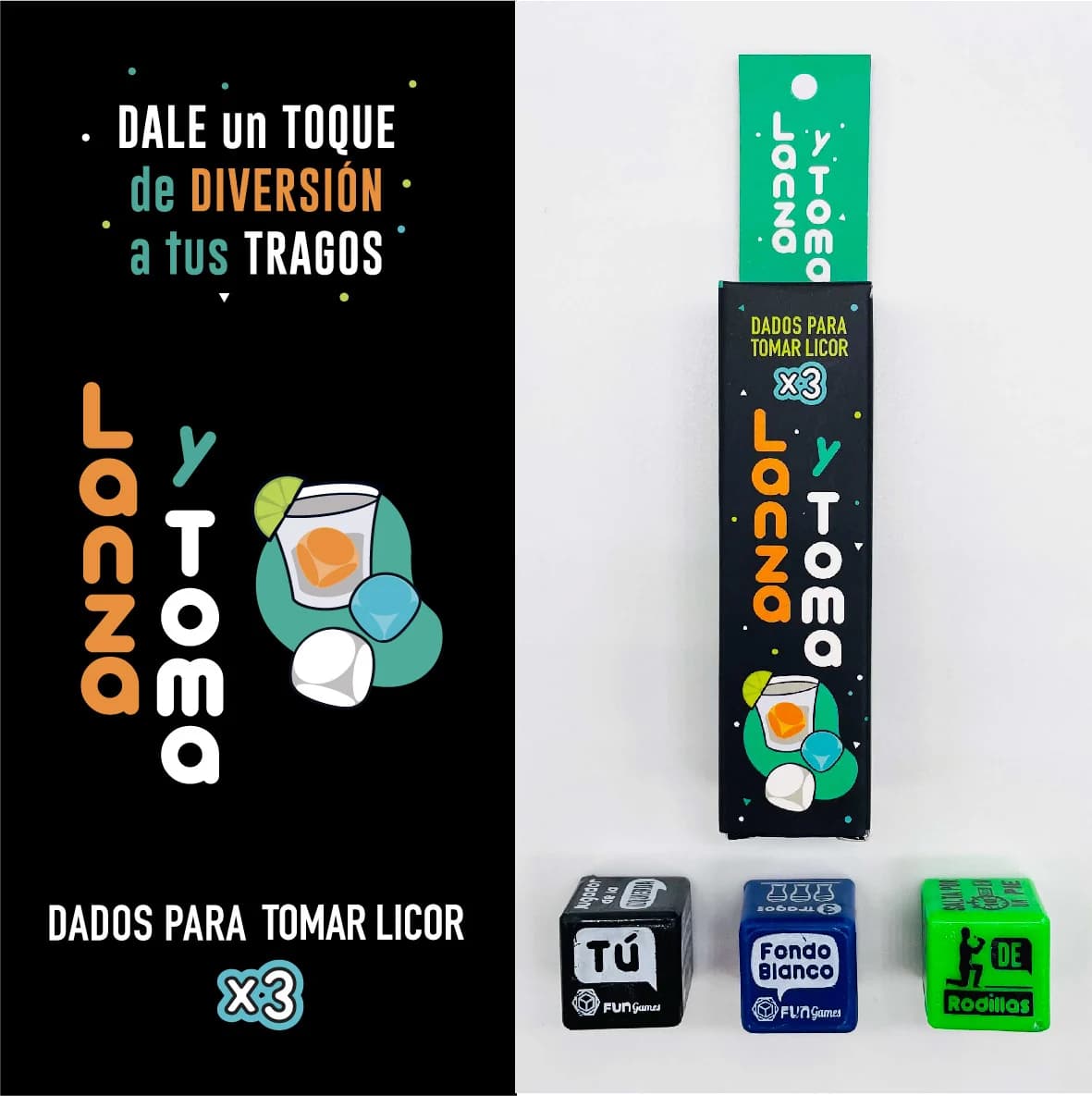 JUEGO DADOS LANZA Y TOMA - Imagen 2