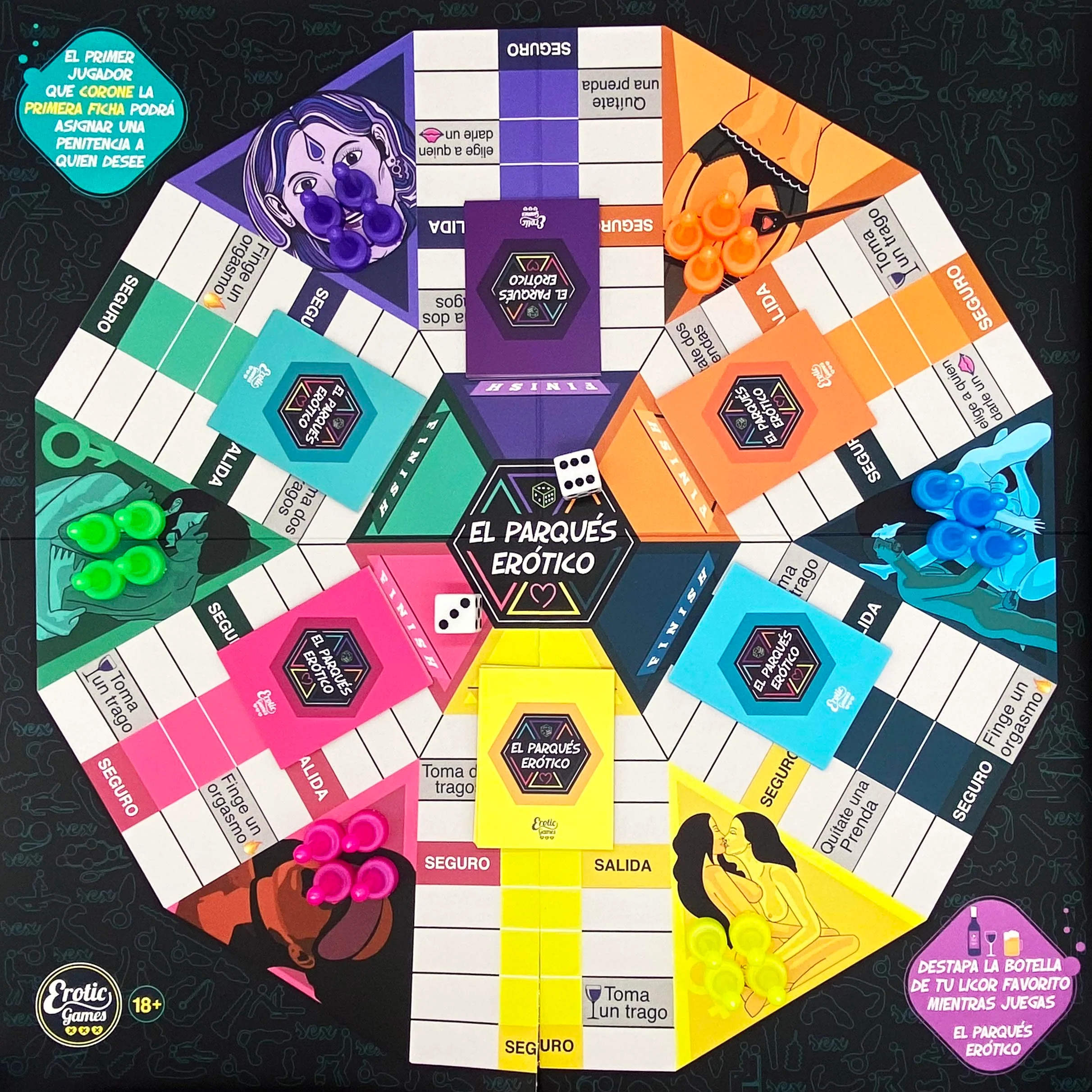 Juego De Mesa Parques Erótico - Imagen 2