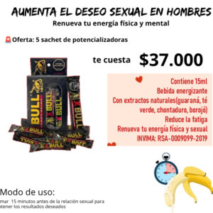 potencializador para caballero sachet