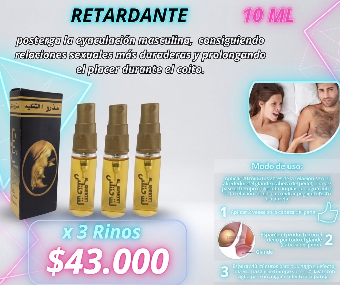 OFERTA 3 RINO RETARDANTES SPRAY
