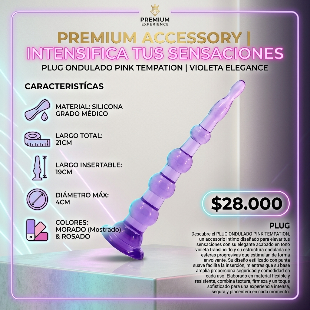 PLUG ONDULADO PINK