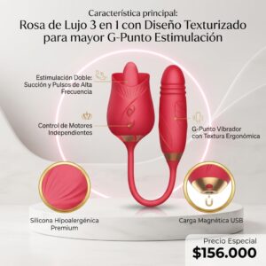 rosa lujo 3 en 1 usb