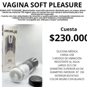 VAGINA  Masturbador masculino giratorio usb