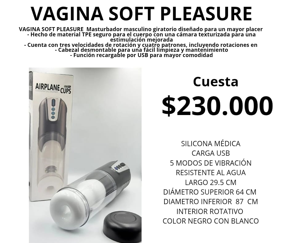 VAGINA Masturbador masculino giratorio usb
