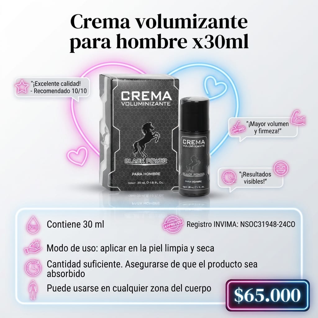 CREMA VOLUMIZNTE PARA HOMBRES