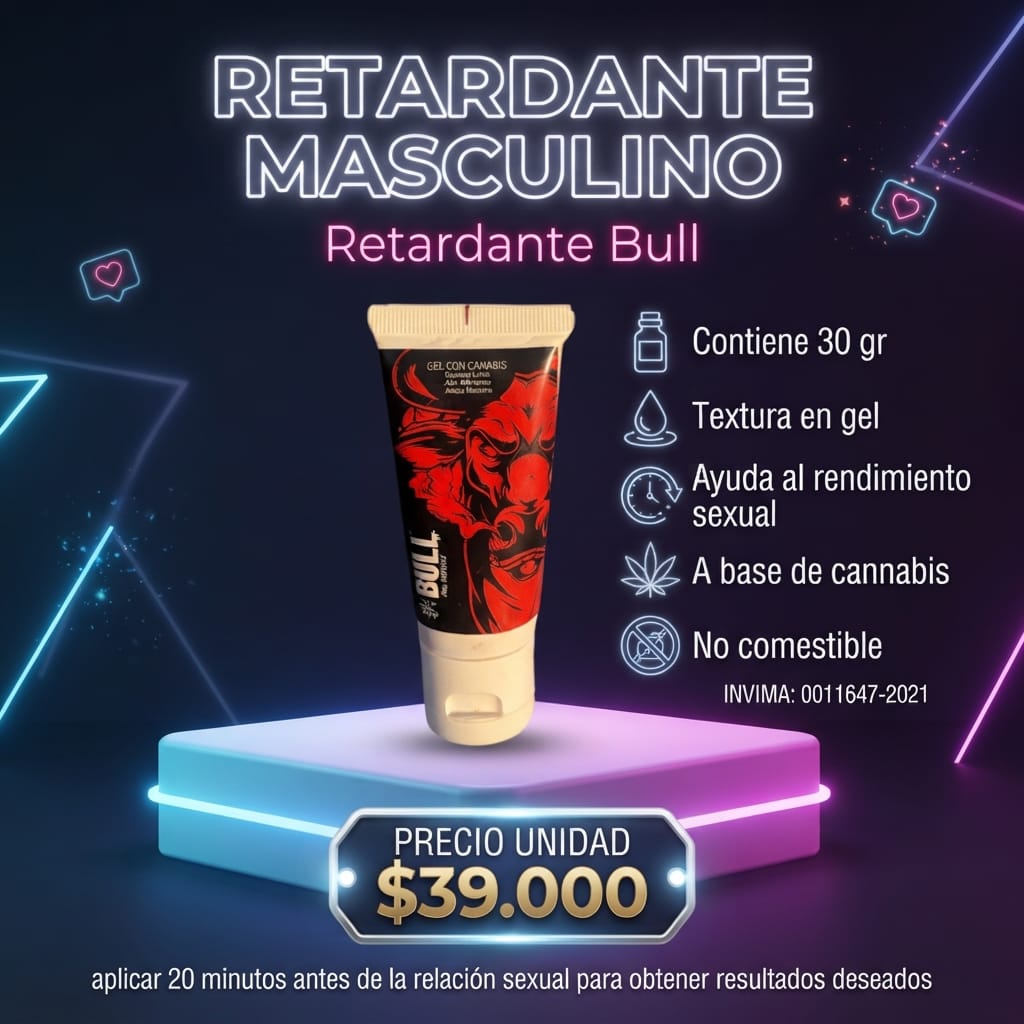 RETARDANTE MASCULINO BULL