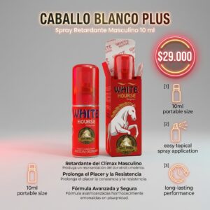 RETARDANTE PARA CABALLERTO  CABALLO BLANCO SPRAY X 10 ML